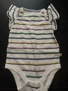 baby gap ストライプ フリル ボディスーツ 3-6ヶ月