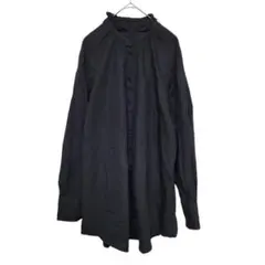 ナイスクラップ シャツ フリル襟 ブラウス トップス ブラック【F】