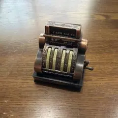 アンティーク調 ミニチュア 鉛筆削りミシン キャッシュレジスター