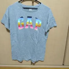 み*ど様 GAP KIDS Tシャツ グレー マルチカラーロゴ