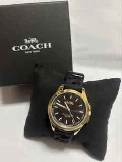 COACH 腕時計 ブラック ゴールド クォーツ シリコンのサムネイル