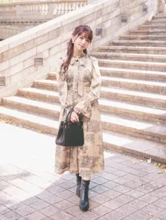 【お値下げしました！】ストライプクラブ　深澤翠コラボワンピース