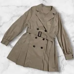 新品未使用　Gleeful プリーツトレンチコート　ベージュ