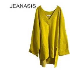 ジーナシス　Vネック長袖ニット　チュニック　ギャル　大きめL