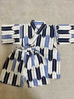 子ども甚平 100cm 矢絣柄