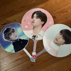 BTS Jimin うちわ マルチカラー 約30cm