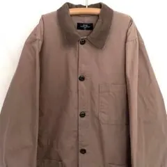 00s コットンカバーオール　シャツジャケット　襟コーデュロイ　ユニセックス