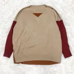 AZUL by moussy レディース 長袖ニット S マルチカラー Vネック