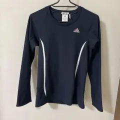 adidas CLIMACOOL 長袖Tシャツ ネイビー UK8