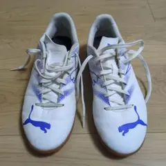 PUMA フットサルシューズ ホワイト/ブルー