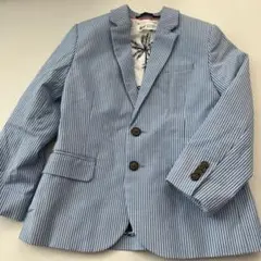 H&Mキッズ子供服120フォーマルジャケット　ストライプオシャレ入学式　卒園式
