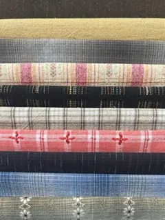 先染め布 はぎれセット E