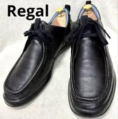 リーガルRegal 本革レザー　Uチップ　チロリアンタイプ　ビジネスシューズ