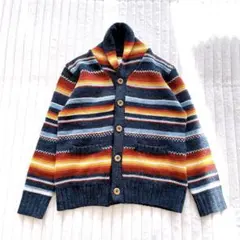 ROSE BUD COUPLES ニットセーターカーディガン　M カラフル