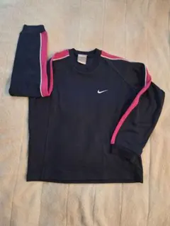 【キレイ】Nike 長袖カットソー XXS ネイビー/ピンク