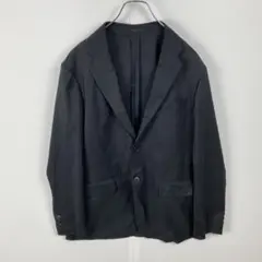 美品 UNIQLO ユニクロ 感動ジャケット ウールライク スリムフィット 黒