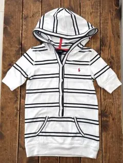 ラルフローレン キッズ 半袖プルオーバー ボーダー 5y 110～120 白