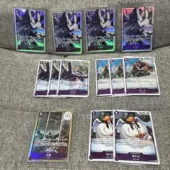 ワンピースカード　エネル ママラガン　SR 他　紫デッキパーツ