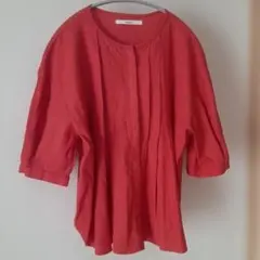 NÎMES コーラルピンク 半袖シャツ