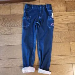 MIKI HOUSE デニムパンツ 120cm うさぎ リボンのサムネイル