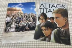 【進撃の巨人】クリアファイル2枚/マガジン付録【未開封品】エルヴィン/リヴァイ