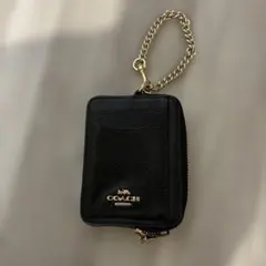 ブラックレザーコインケース・小銭入れ