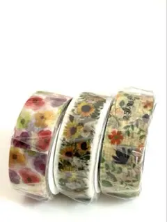 mt マスキングテープ 3個セット　花柄