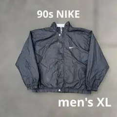 90s Nike ナイキ ハーフジッププルオーバー ナイロンジャケット 銀タグ