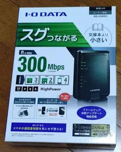 I-O DATA 無線LANルーター WN-G300R3 付属品完備のサムネイル