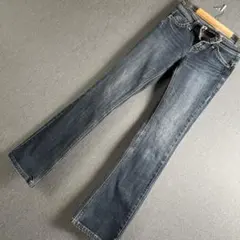 C-SEVENTEEN ダークブルー ブーツカットデニム 27×32相当