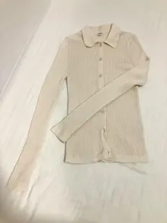 【3／27取り下げ】UNIQLO エクストラファインメリノリブポロカーディガン