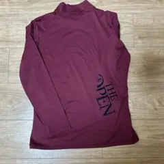 THE OPEN バーガンディ Lサイズ シャツ