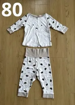 ミッフィー 長袖 パジャマ 80