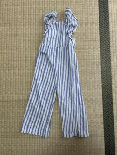 未使用　ZARA ストライプ柄オーバーオール 2歳用　92センチ