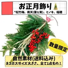 正月飾り　縁起物 迎春 数量限定　お飾り　南天　松竹梅　正月　新年　自然素材