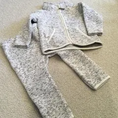 H&M ジャケットとパンツセット 86cm グレー系 フリース