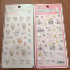 PEANUTS スヌーピー ぷくぷくシール 2シート