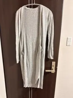グレー ロングカーディガンM