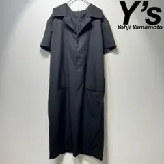 希少 ワイズ 90s ウール スキッパー バックジップ デザイン ワンピース 3のサムネイル