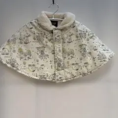 ムージョンジョン ベビー ポンチョ ケープ 70 80 ボア