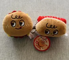 ヤムヤムヤミーズ ハンバーガー ホットドッグ マスコット キーホルダー2個セットのサムネイル