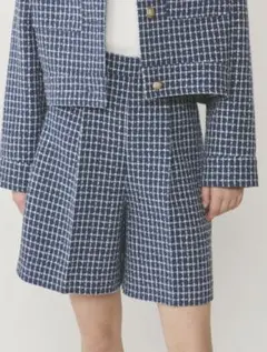 GRACE CONTINENTAL新品未使用/チェックツイードハーフパンツのサムネイル