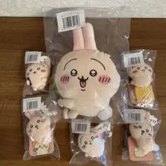 ちいかわ　うさぎだらけくじ　C賞ぬいぐるみポシェット蔦　E賞×５