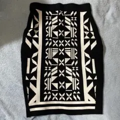 H&M 幾何学模様 タイトスカート Sサイズ