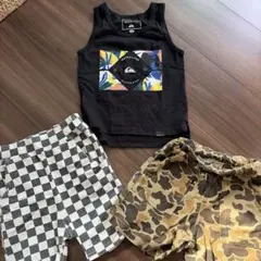 QUIKSILVER タンク＆ショートパンツ 3点セット 100のサムネイル