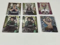 鬼滅の刃　ステンドグラスカード６枚纏め売り