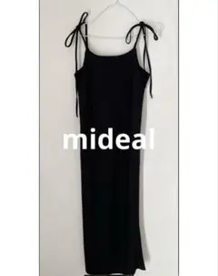 mideal セットアップ　ブラックフォーマルドレス＆カーディガン