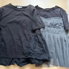 まとめ売り★GLOBAL WORK 異素材切替 半袖Tシャツのサムネイル