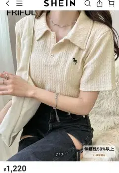 SHEIN ポロシャツ 半袖