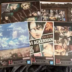 進撃の巨人 クリアポスター5枚
